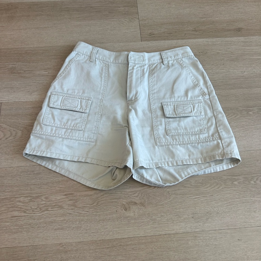 Light Beige Cargo Shorts